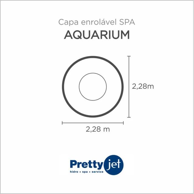 Capa Spa Enrolável Spa Aquarium Pretty Jet
