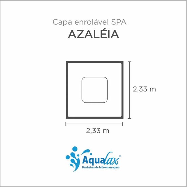 Capa Spa Enrolável Spa Azaléia Aqualax