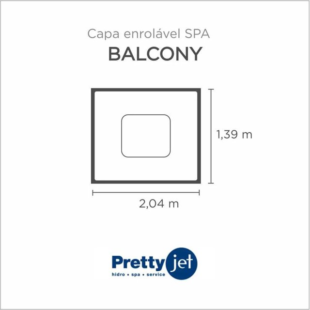 Capa Spa Enrolável Spa Balcony Pretty Jet