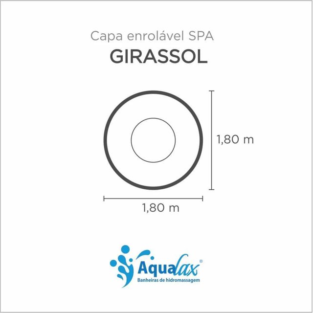 Capa Spa Enrolável Spa Girassol Aqualax