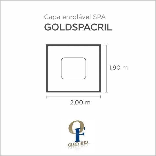 Capa Spa Enrolável Spa Ibespacril Ouro Fino