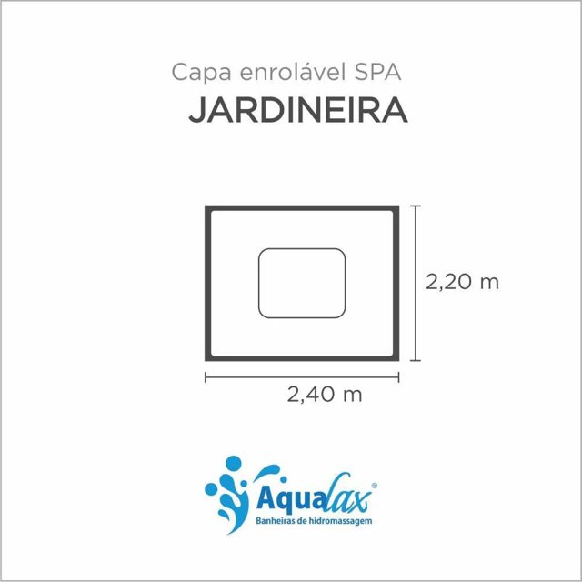 Capa Spa Enrolável Spa Jardineira Aqualax