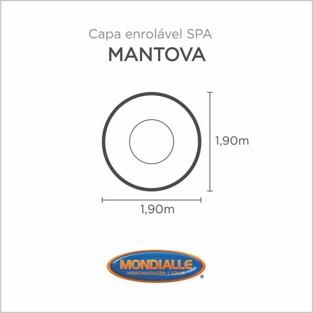 Capa Spa Enrolável Spa Mantova Mondialle