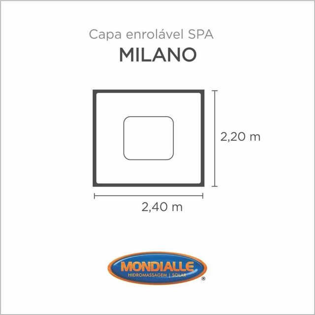 Capa Spa Enrolável Spa Milano Mondialle