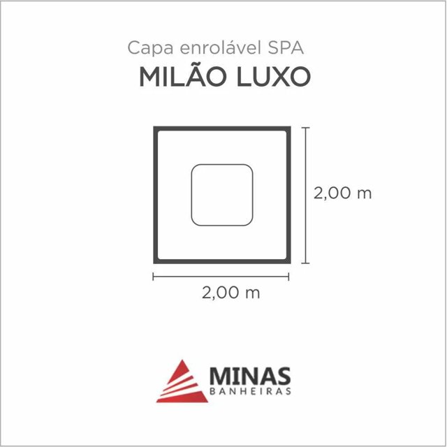 Capa Spa Enrolável Spa Milao Luxo Minas Banheiras