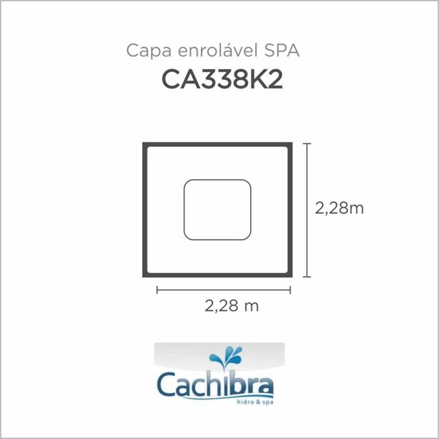 Capa Spa Enrolável Spa Modelo Ca338K2 Cachibra