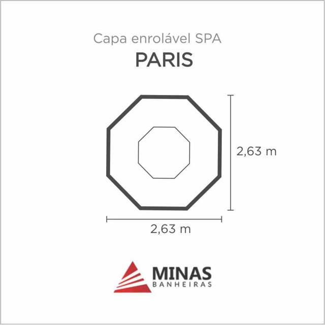 Capa Spa Enrolável Spa Paris Minas Banheiras