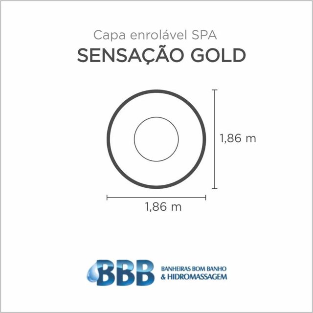 Capa Spa Enrolável Spa Sencacao Gold Bom Banho