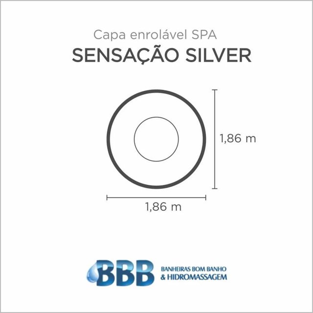 Capa Spa Enrolável Spa Sensacao Silver Bom Banho
