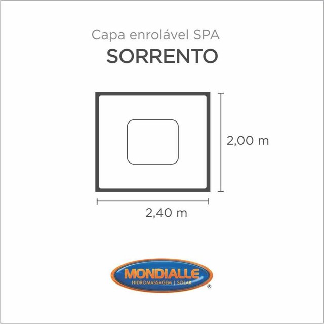 Capa Spa Enrolável Spa Sorrento Mondialle