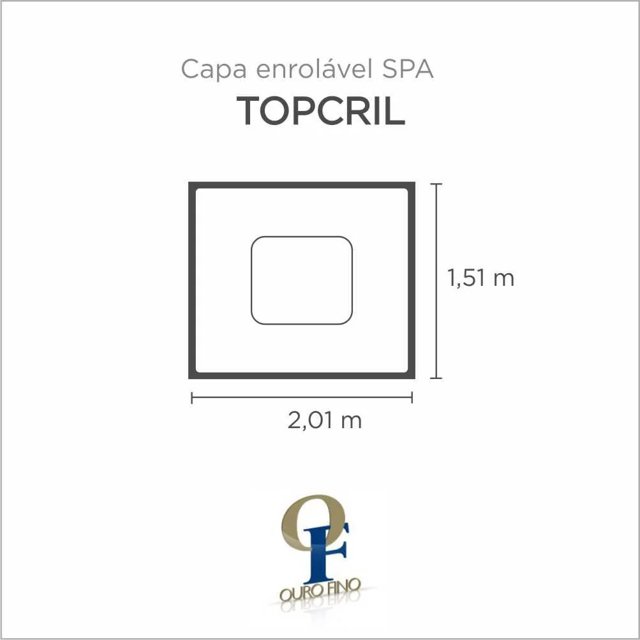 Capa Spa Enrolável Spa Topcril Ouro Fino