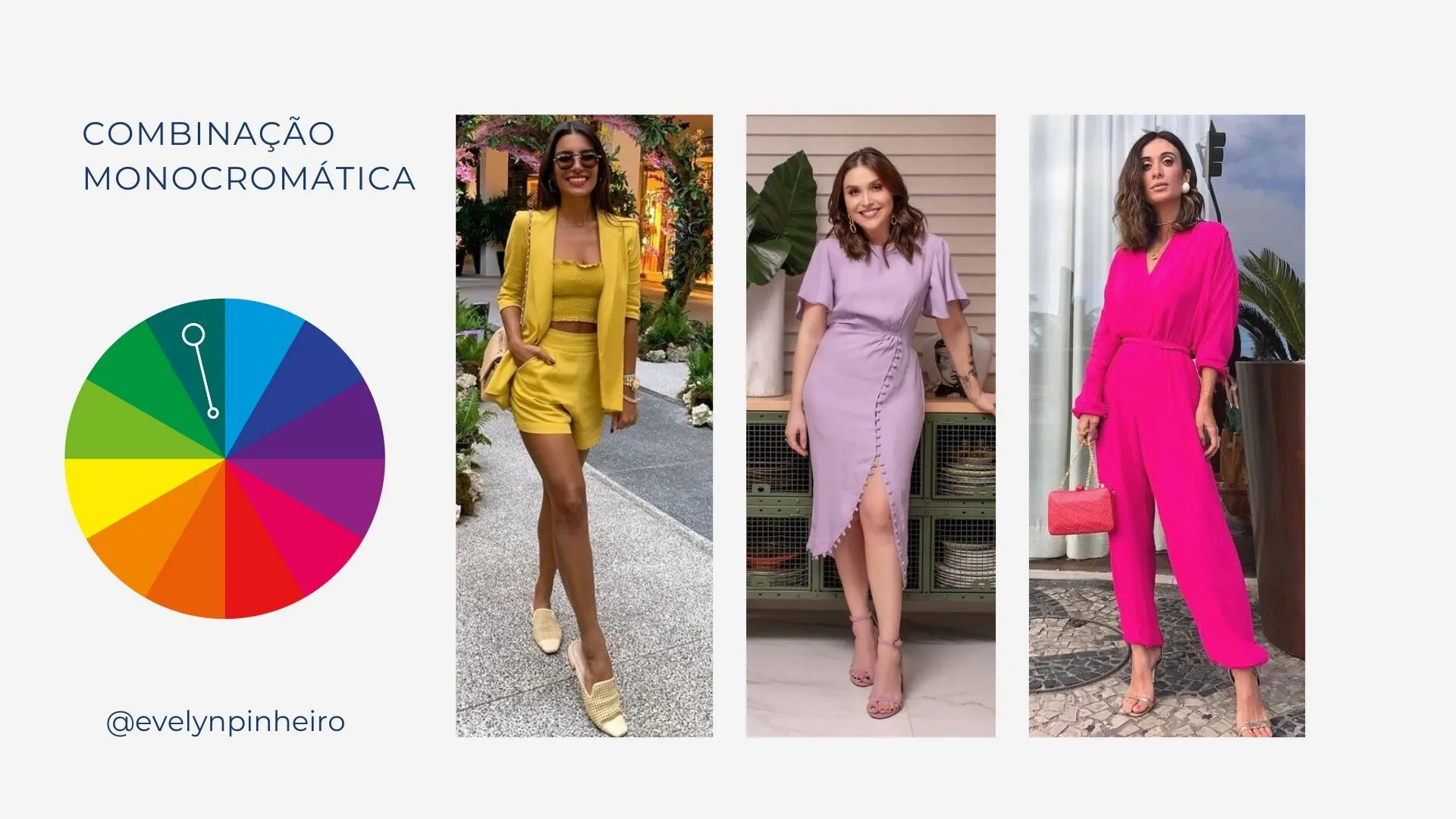 Como combinar cores de looks de acordo com o Círculo Cromático