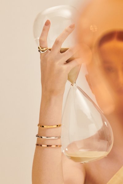 Bracelete Clean Ouro Rosé
