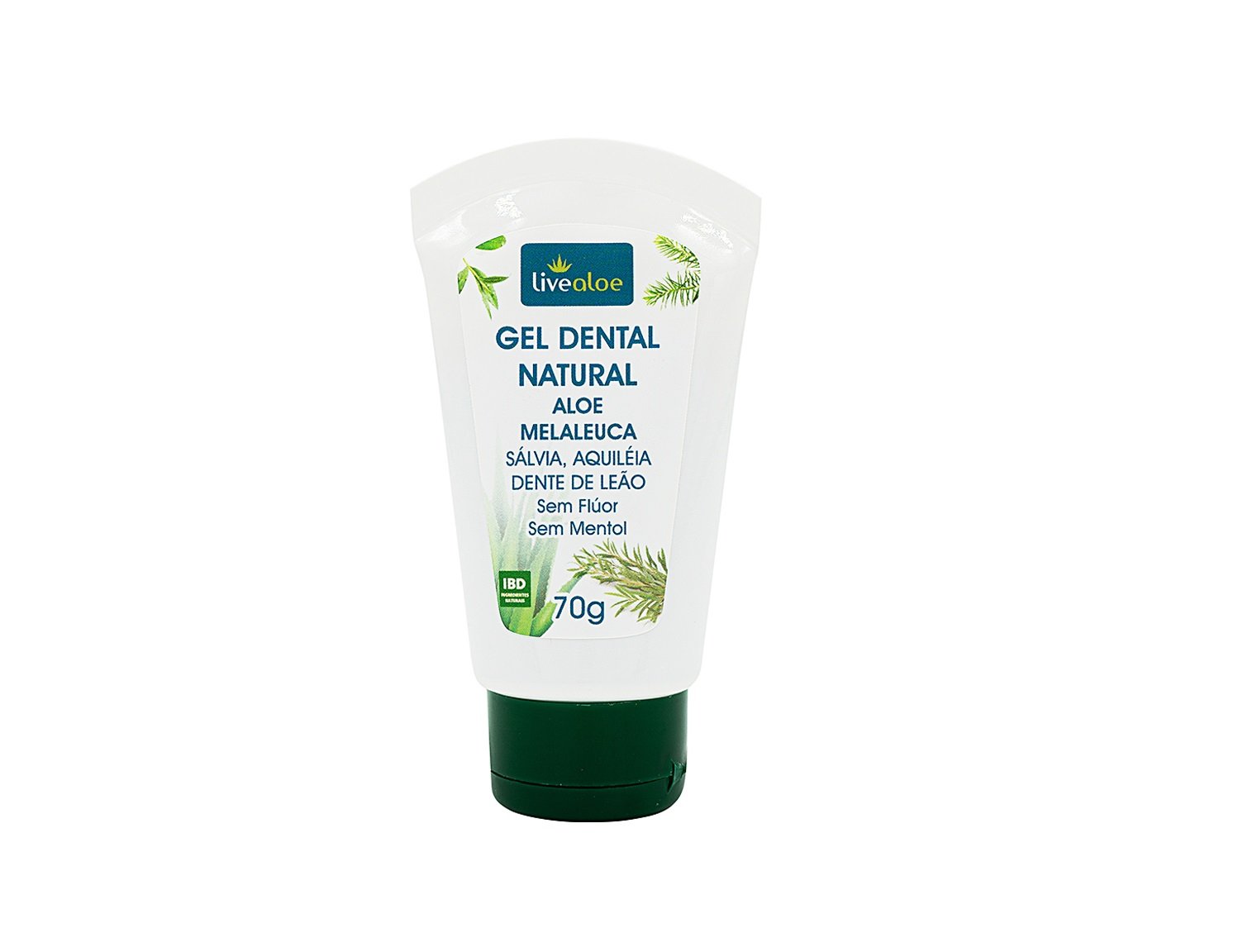 Gel Dental Natural Aloe Melaleuca LiveAloe 70g