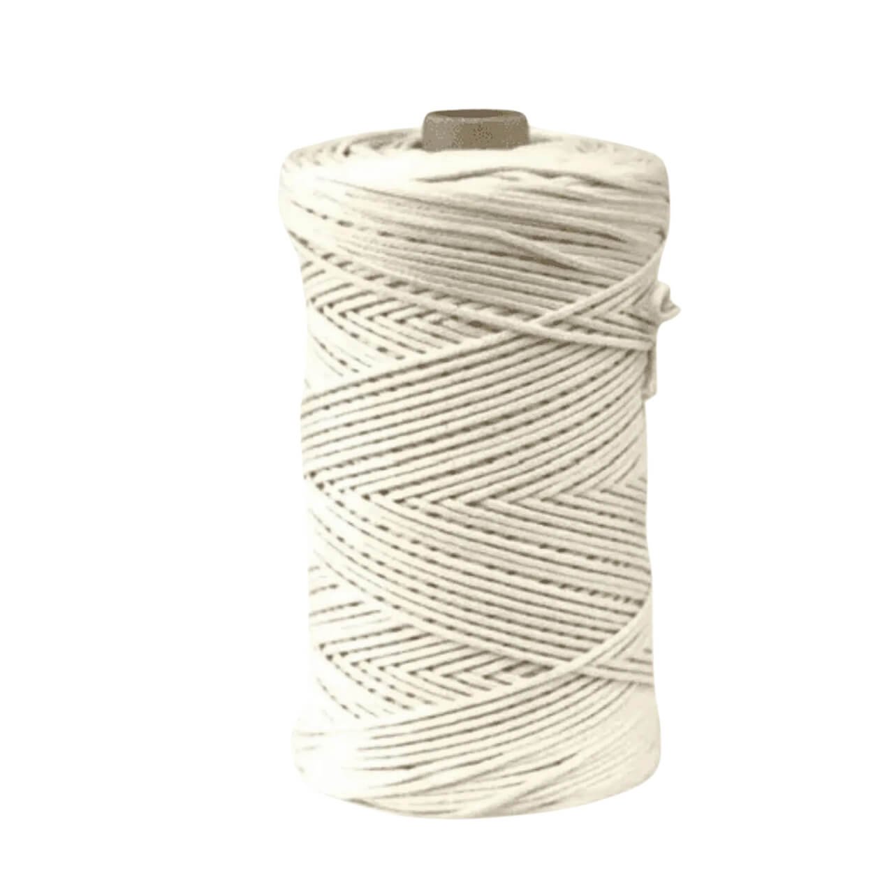 Corda di cotone, 2mm, crema | 0014 | 0014 crema | 50 m x 2 mm | 50 m