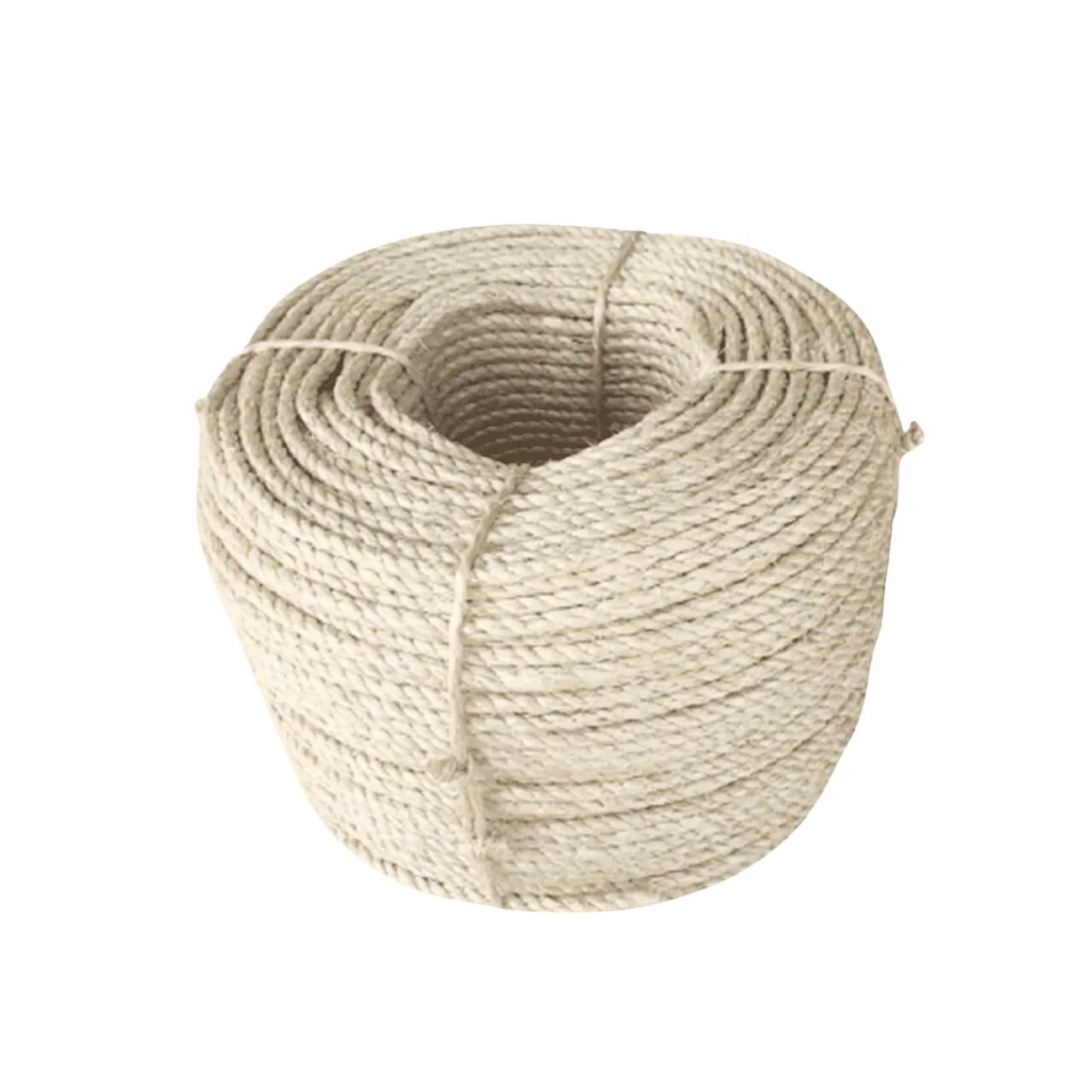 Corda de Sisal 8mm 50 Metros Cor Natural para Artesanato e