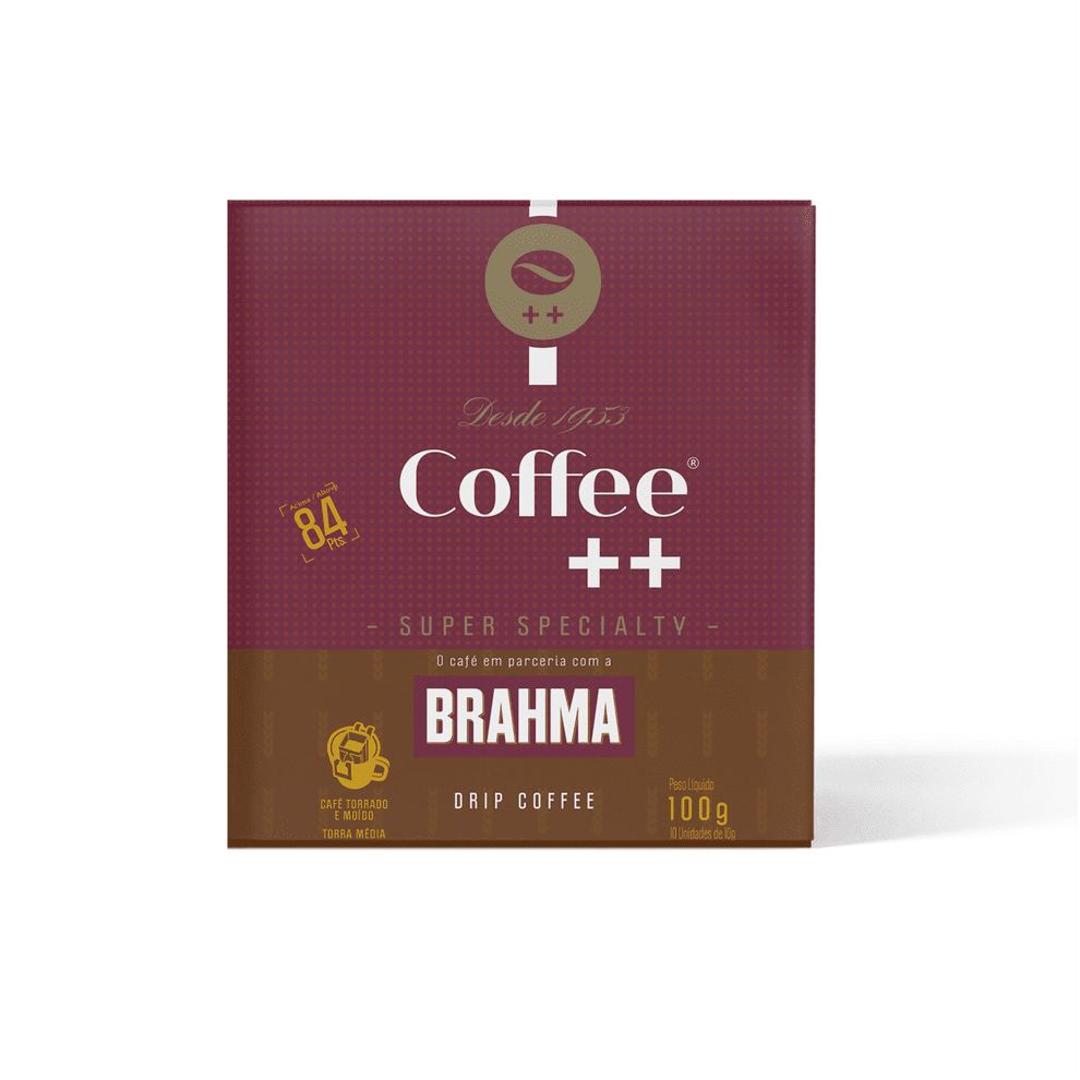 Coffee++ Edição Especial Brahma Drip 10 Sachês Café Moído