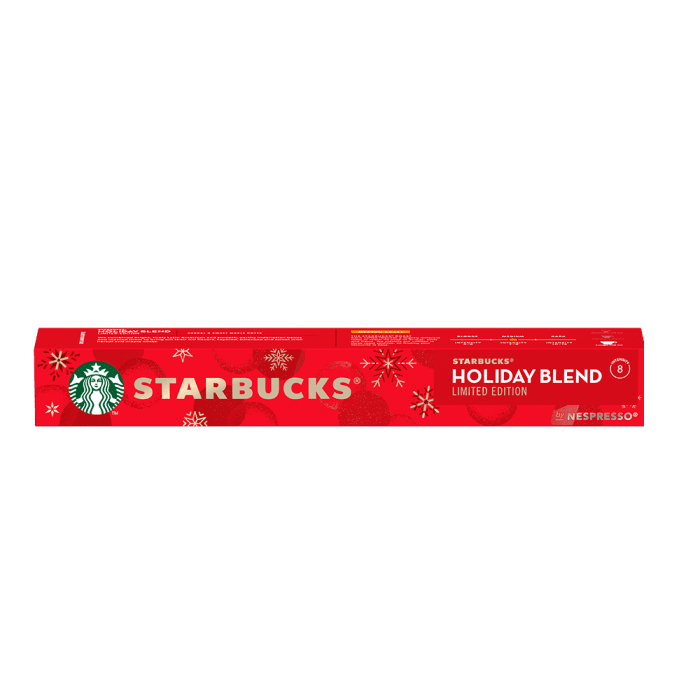 Starbucks® Holiday Blend by Nespresso® 10 cápsulas Café Moído