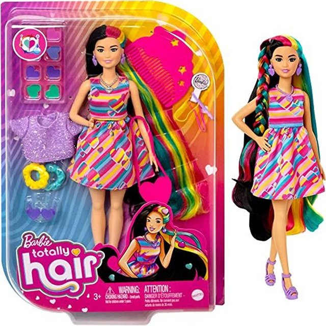 Barbie Fashion Totally Hair Coração- Mattel