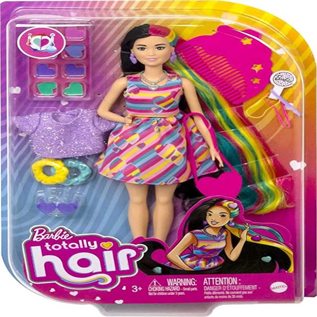 Barbie Fashion Totally Hair Coração- Mattel