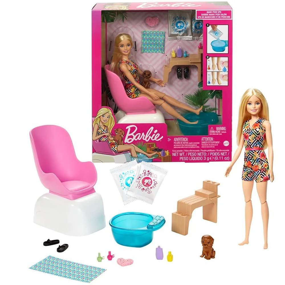 Barbie Salão De Beleza - Manicure e Pedicure - Mattel - Ri Happy