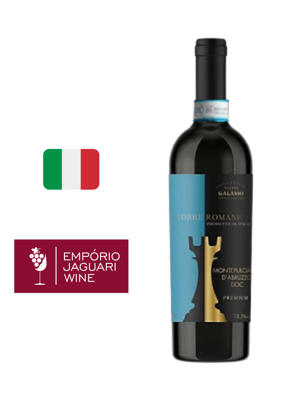 Vinho Tinto Torre Romanica Premium D.O.C - Montepulciano - 750ml