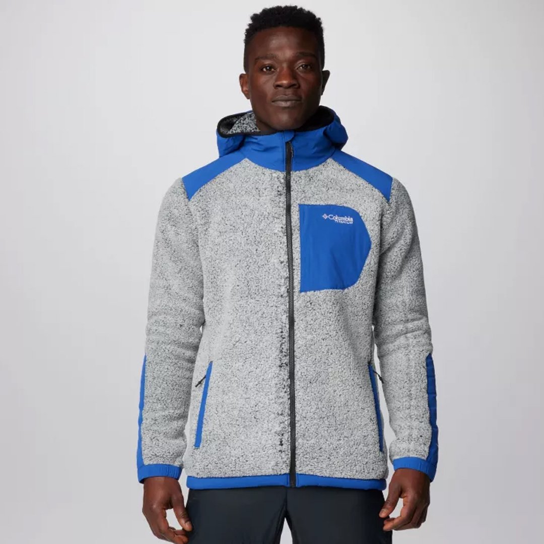 Jaqueta Masculina Columbia Arctic Crest Sherpa Em Lã Full Zip Com