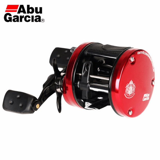 Moulinet De Pêche Abu Garcia Ambassadeur 5600 Plus - Composants Graphite, Couleur Noir Et Or - Occasion Vintage