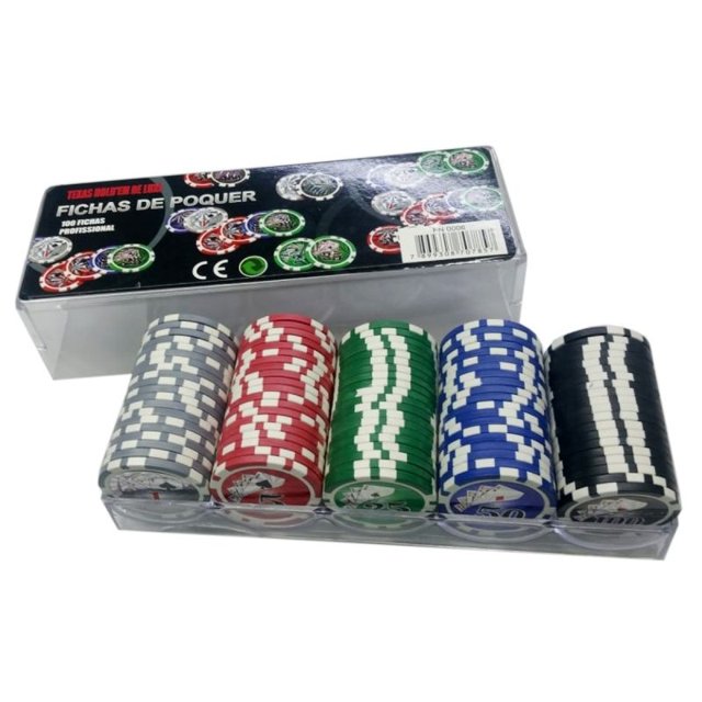 Jogo de Poker Profissional 100 fichas - Avelino Shop