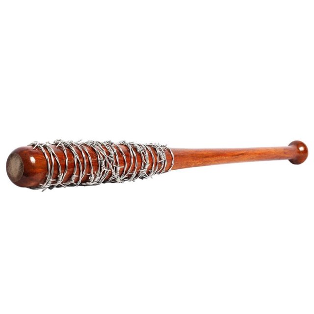 Taco De Baseball Em Madeira Armor King Lucille TWD Com Arame Farpado ...