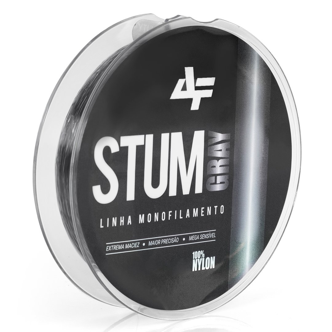 Stum Linha Monofilamento Albatroz Fishing Stum Gray 0,33mm 100m 18,5lbs ...