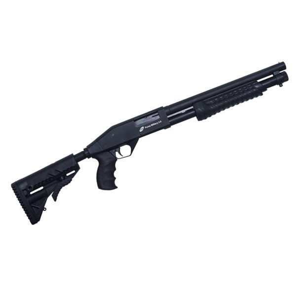 Espingarda Pump CBC Military 3.0 14" Coronha Retrátil Nordens