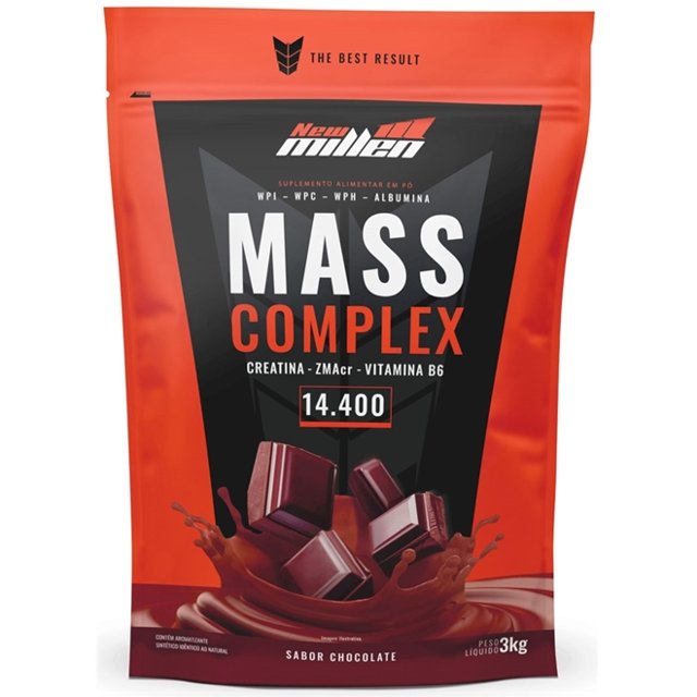 MASS COMPLEX 14.400 NEW MILLEN 3KG CHOCOLATE