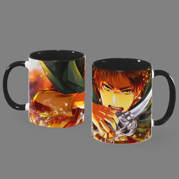 Copo Térmico Anime Shingeki no Kyojin Attack on Titan Levi Eren Mikasa -  Cogumelo Corp - Copos - Magazine Luiza