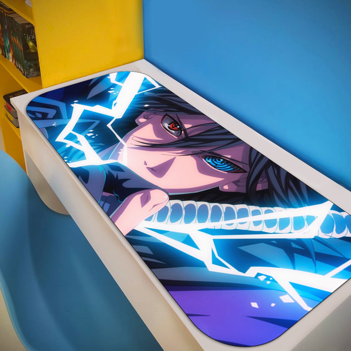 Mouse Pad Gamer Tamanho Médio Com Estampas do Naruto 40x30cm (Variação-1  (Naruto e Sasuke) bravo