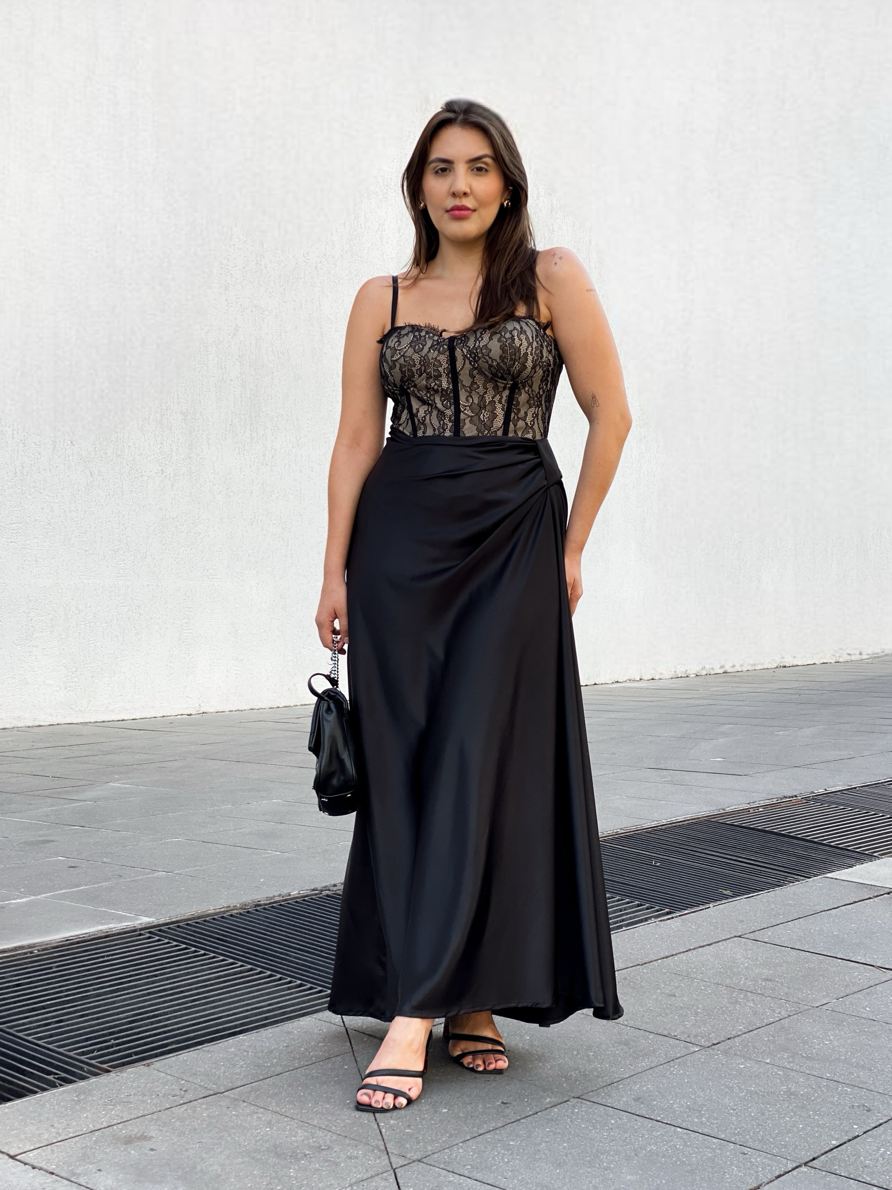 Vestido Corselet Renda