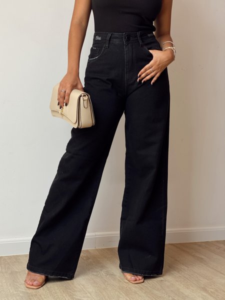 Calça Mom Jeans Escuro - Conforto e Estilo, Ambrô