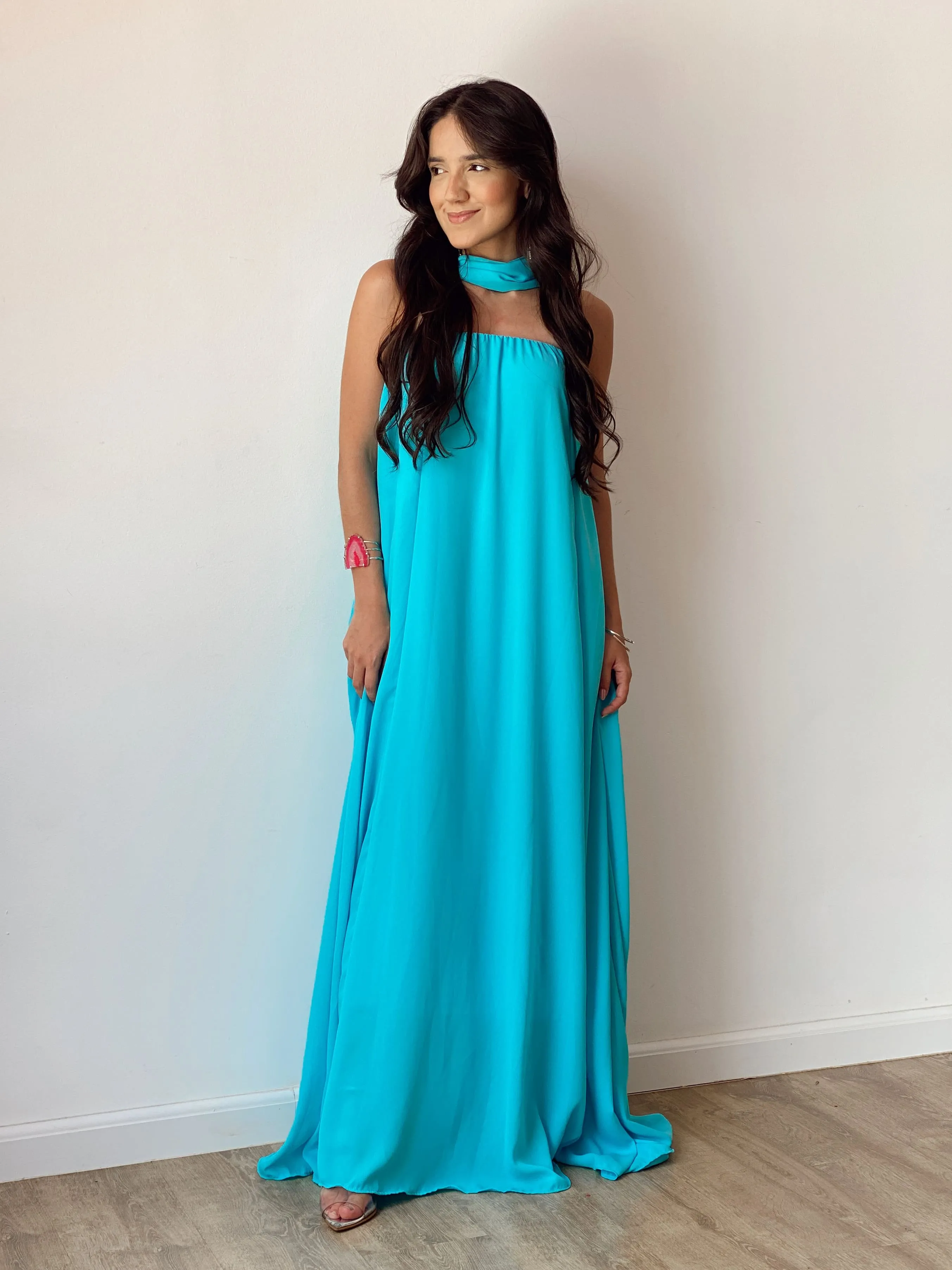 Tecido azul best sale tiffany para vestido