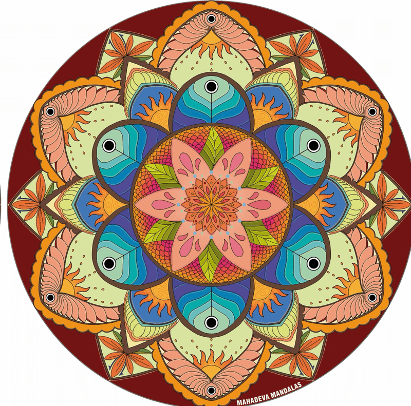 Mandala Tropical 10 cm | Mahadeva Store