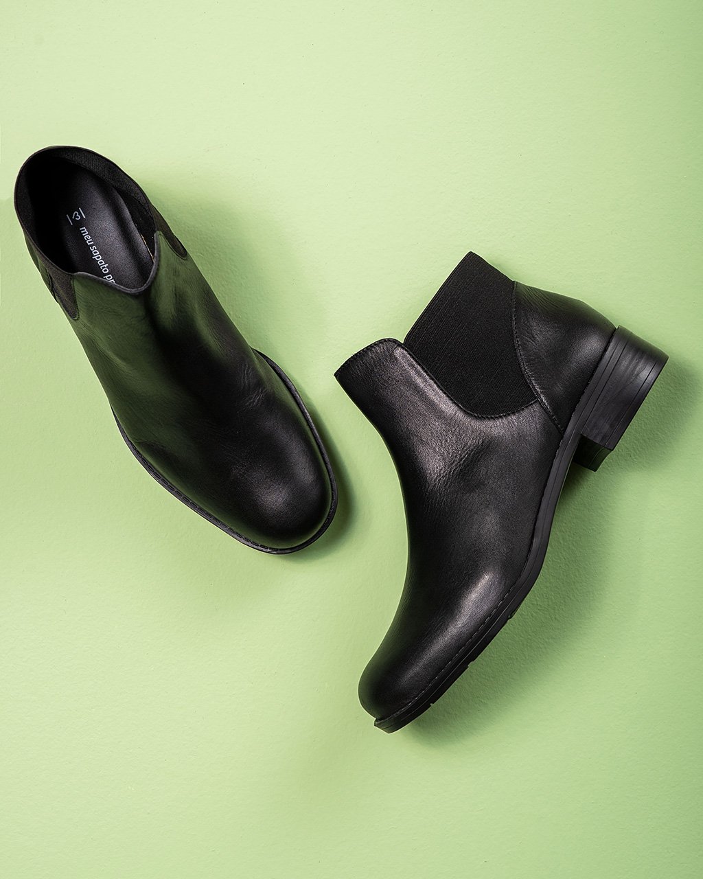 bota cano curto elastico