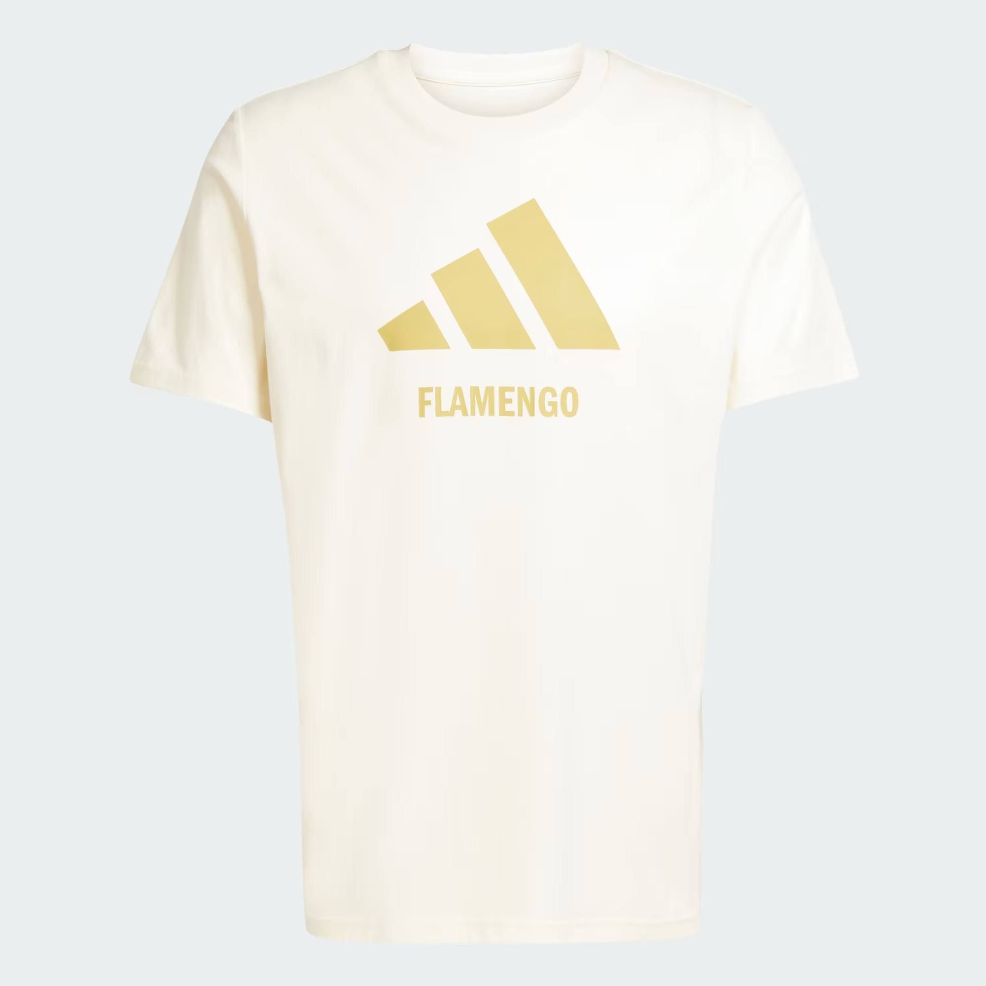 Camiseta Flamengo Adidas Seasonal Graphic Tee Off White JM4923