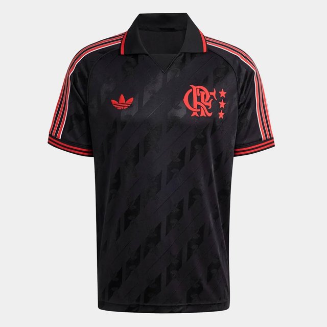 Camisa Flamengo Adidas Lifestyler Preta 2025 KC7921 | Loja do Zico