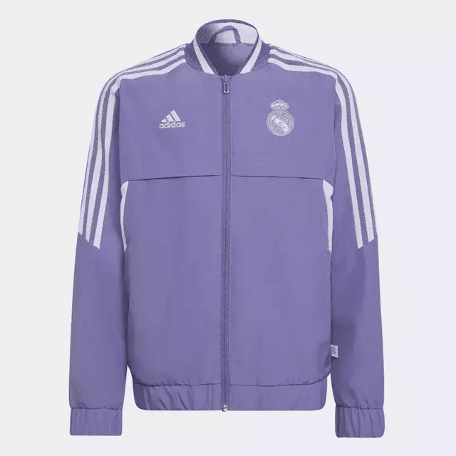 Jaqueta Hino Real Madrid Infantil - Roxo adidas HA2529 | Loja do Zico