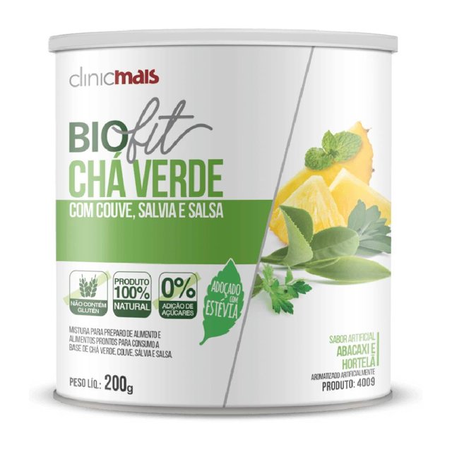 Biofit Chá Verde Com Couve, Sálvia e Sala 200 gramas - Clinicmais