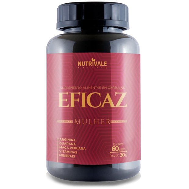 Eficaz Mulher - Estimulante Sexual Feminino Natural 60 Cápsulas | Natulha