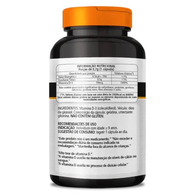 Vitamina D3 2000UI 30 cápsulas - Clinicmais