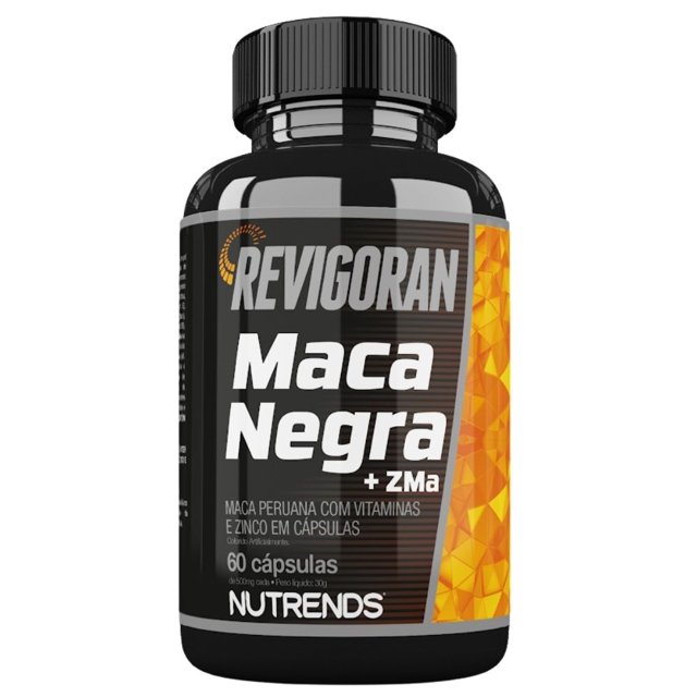 Revigoran Maca Peruana Negra + ZMA 60 cápsulas - Nutrends
