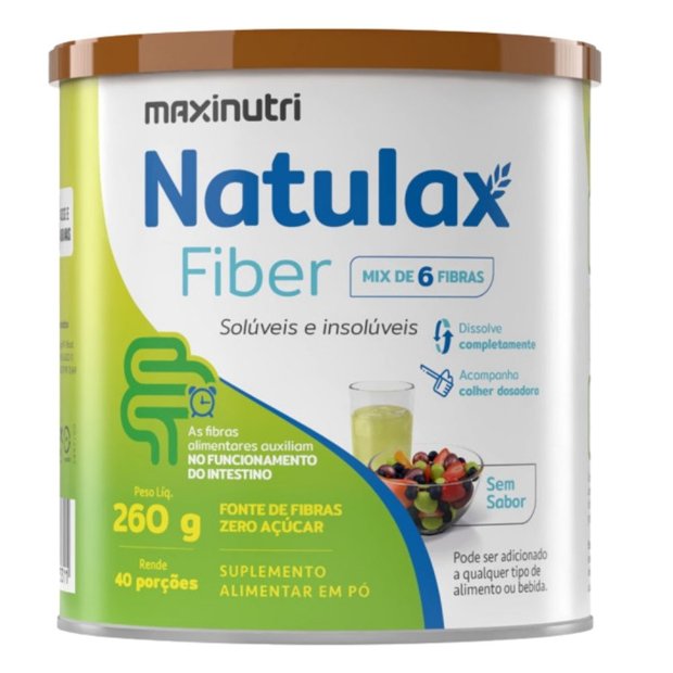 Natulax Fiber (Mix de Fibras) 260g - Maxinutri | Natulha