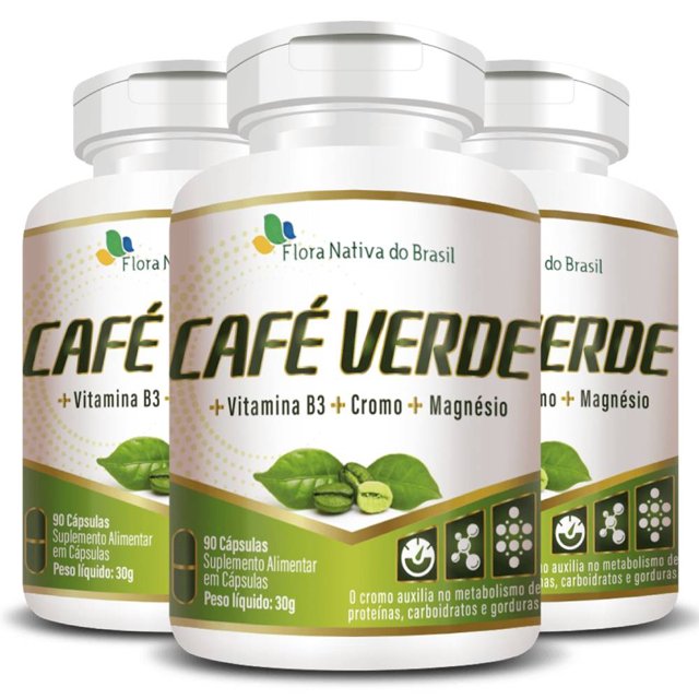 KIT 3X Café Verde + Associações 90 cápsulas - Flora Nativa