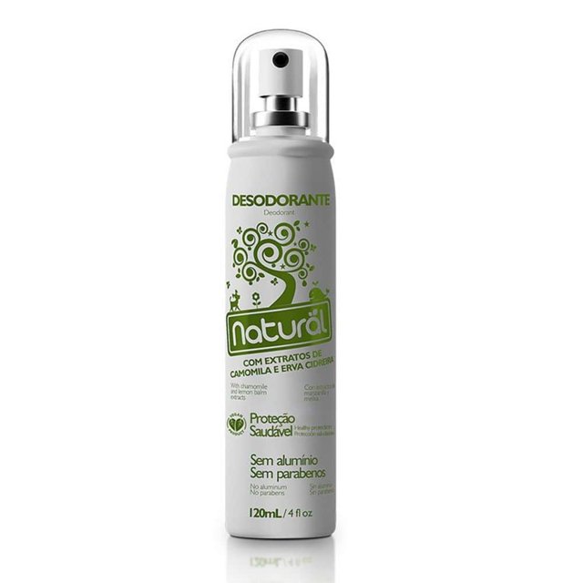 Desodorante Com Extratos de Camomila e Erva Cidreira 120ml - Orgânico Natural